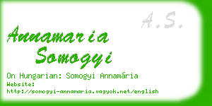 annamaria somogyi business card