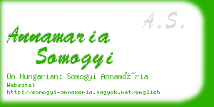 annamaria somogyi business card